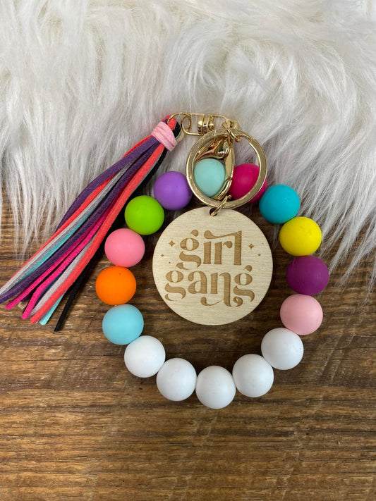 Girl Gang Rainbow Wristlet