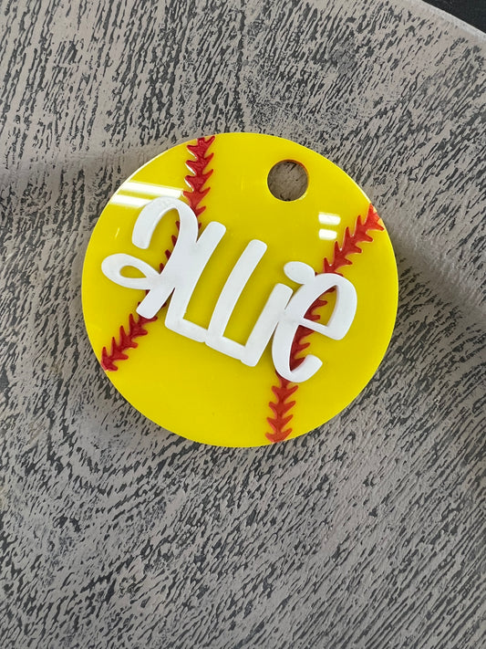 Personalized Baseball/Softball Name Topper
