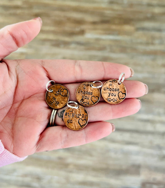 Hand stamped Penny