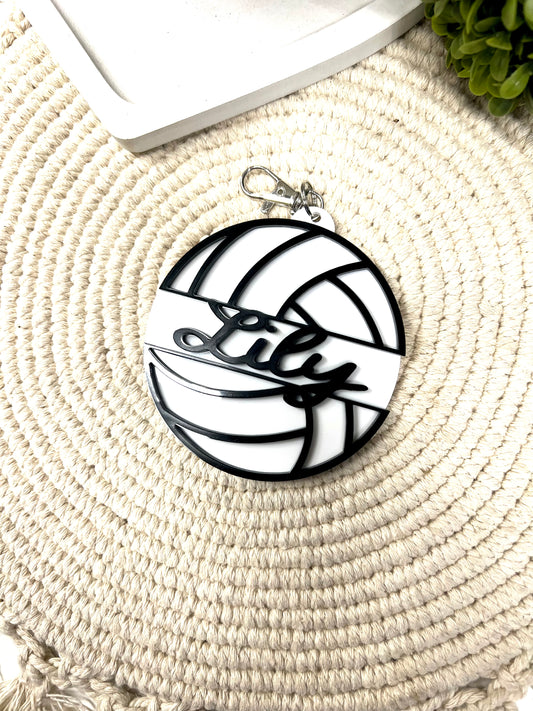 Volleyball bag tag