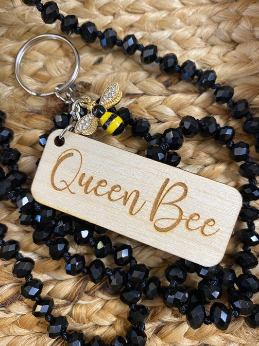 Queen bee keychain