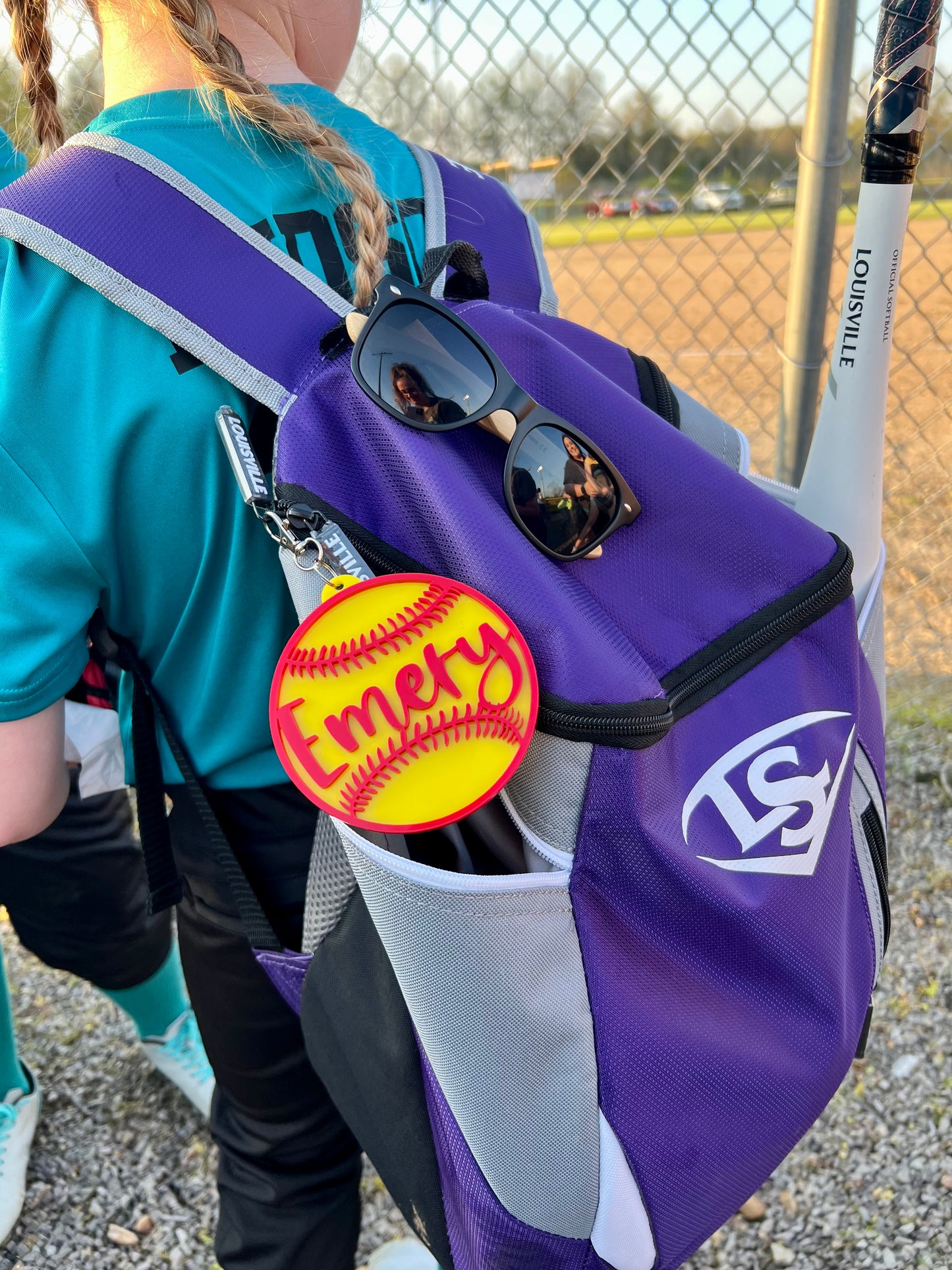 Softball/baseball bag tag