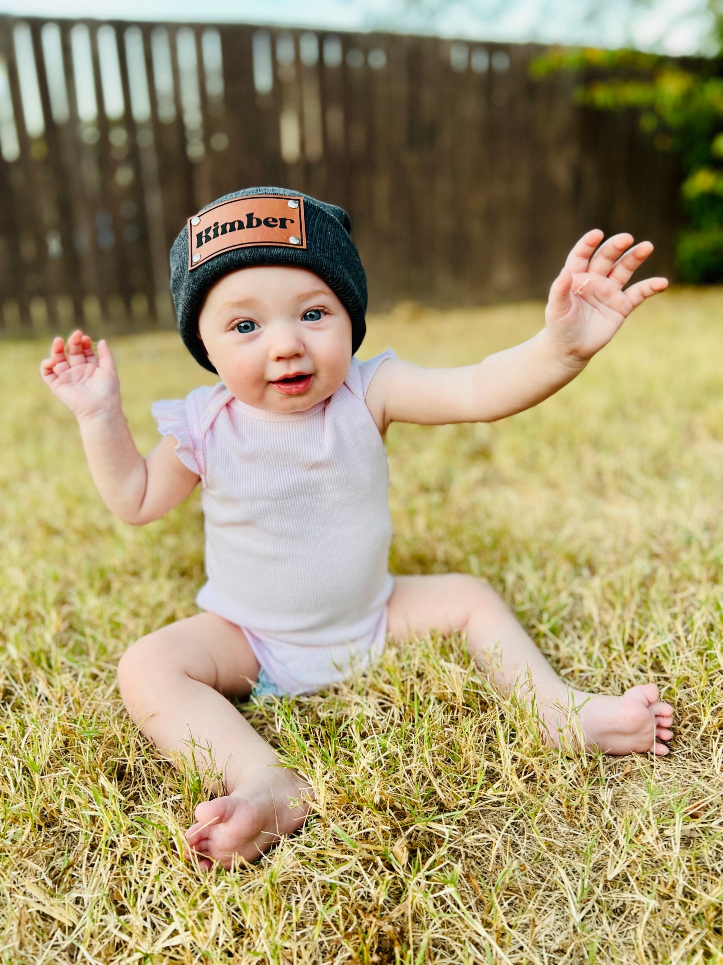 Custom Engraved Name Beanie - YOUTH/TODDLER