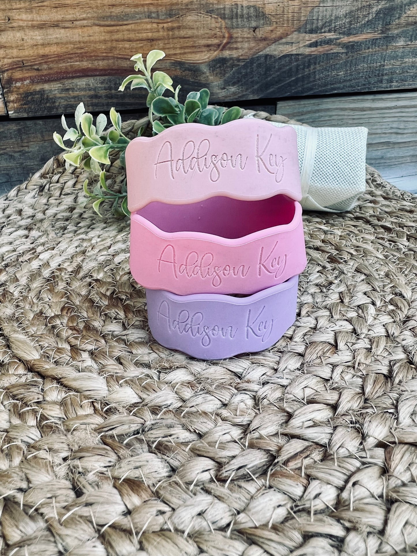 Personalized Engraved cup/bottle bands