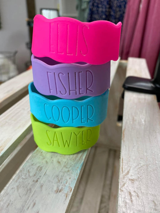 Personalized Engraved cup/bottle bands