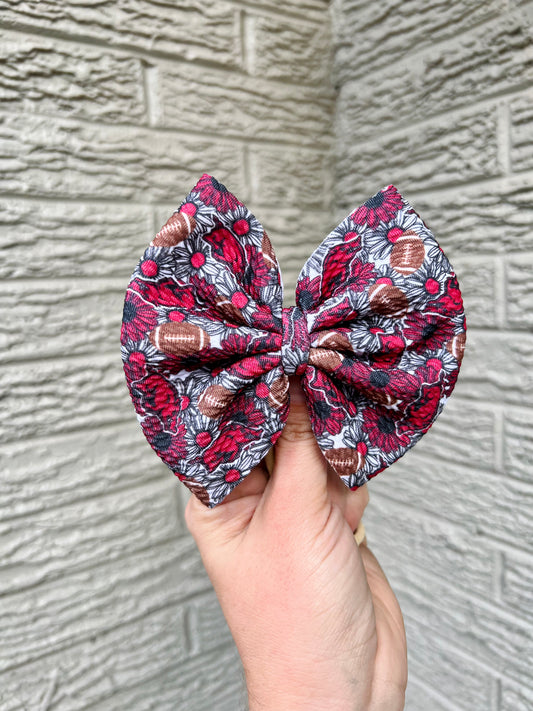 Floral Razorback Bow