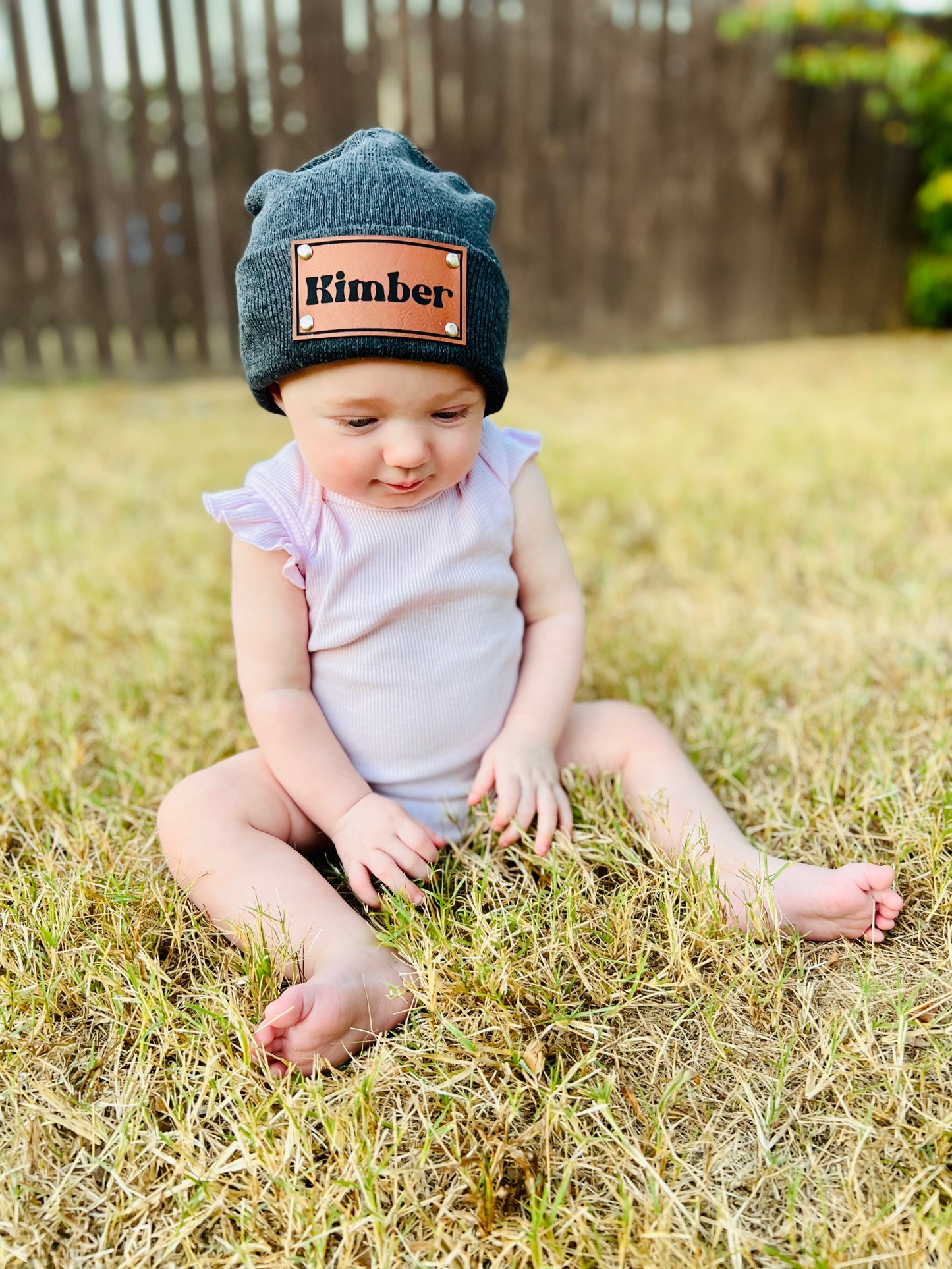 Custom Engraved Name Beanie - YOUTH/TODDLER