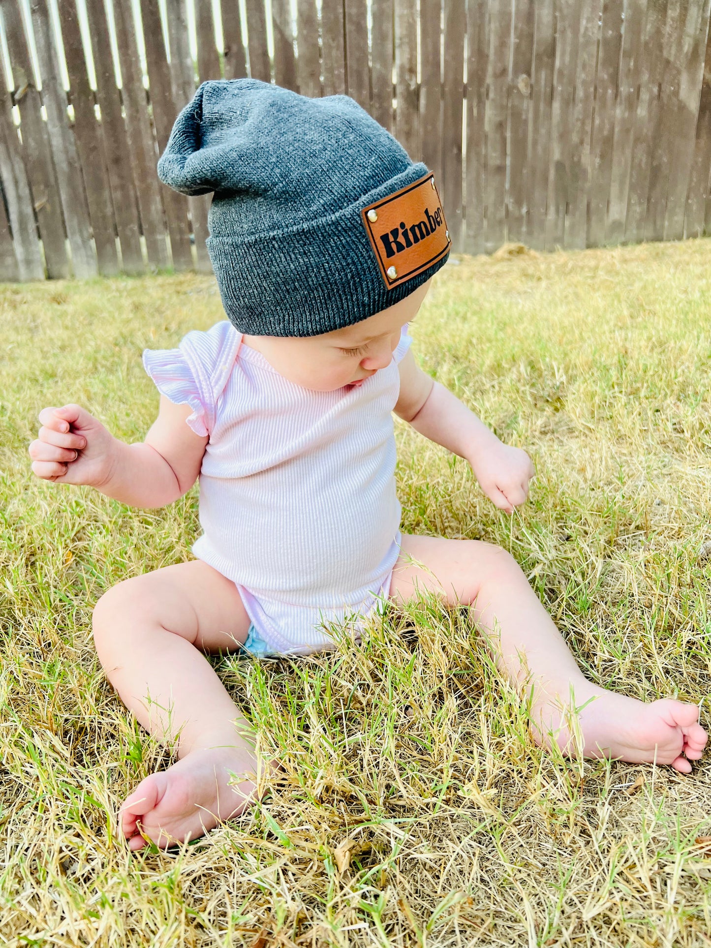 Custom Engraved Name Beanie - YOUTH/TODDLER