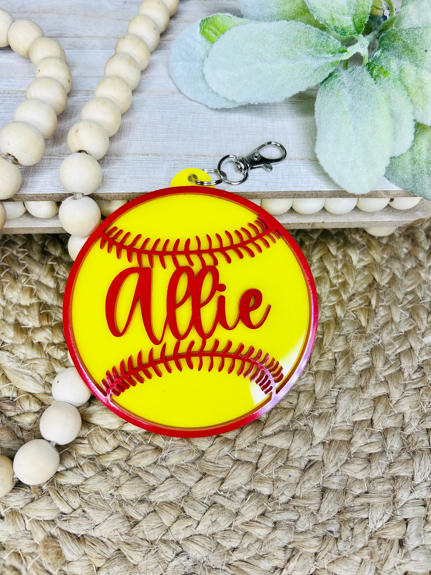 Softball/baseball bag tag